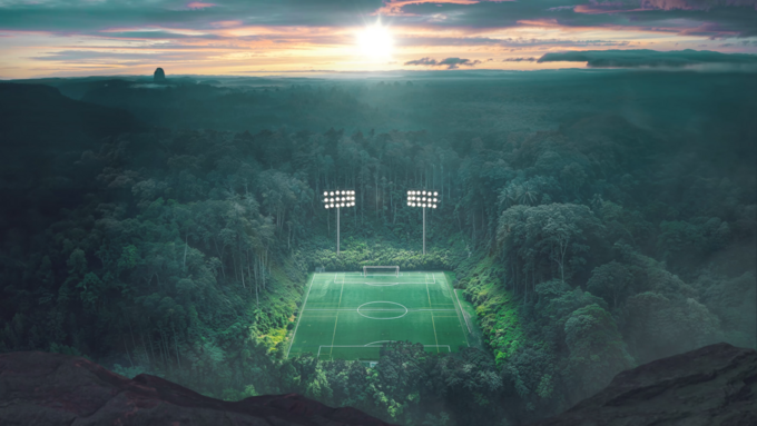 Stadion im Regenwald