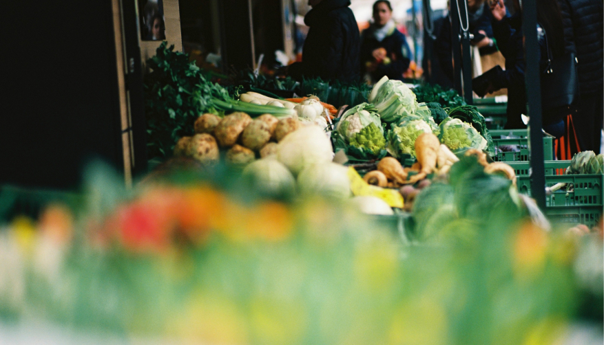 Gemüse auf dem Wochenmarkt